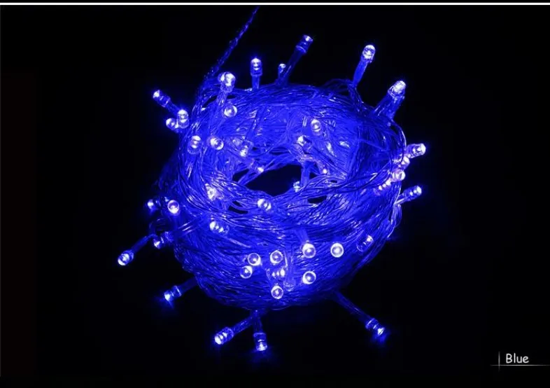 IP44 50M 500 LED Warm Wit rood geel blauw Purple Pink Multicolor Chain Fairy String Lights for Holiday Christmas Light AC110V 22235L
