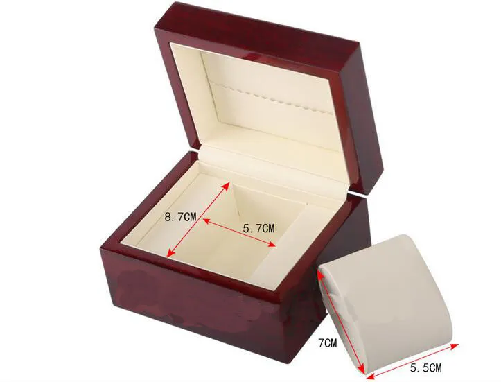 Лаковая глянцевая одинарная деревянная коробка для часов, размер 13x11x8 см, печать логотипа для рекламного мероприятия, деревянная коробка-раскладушка, китайская коробка, цельная Pac241i