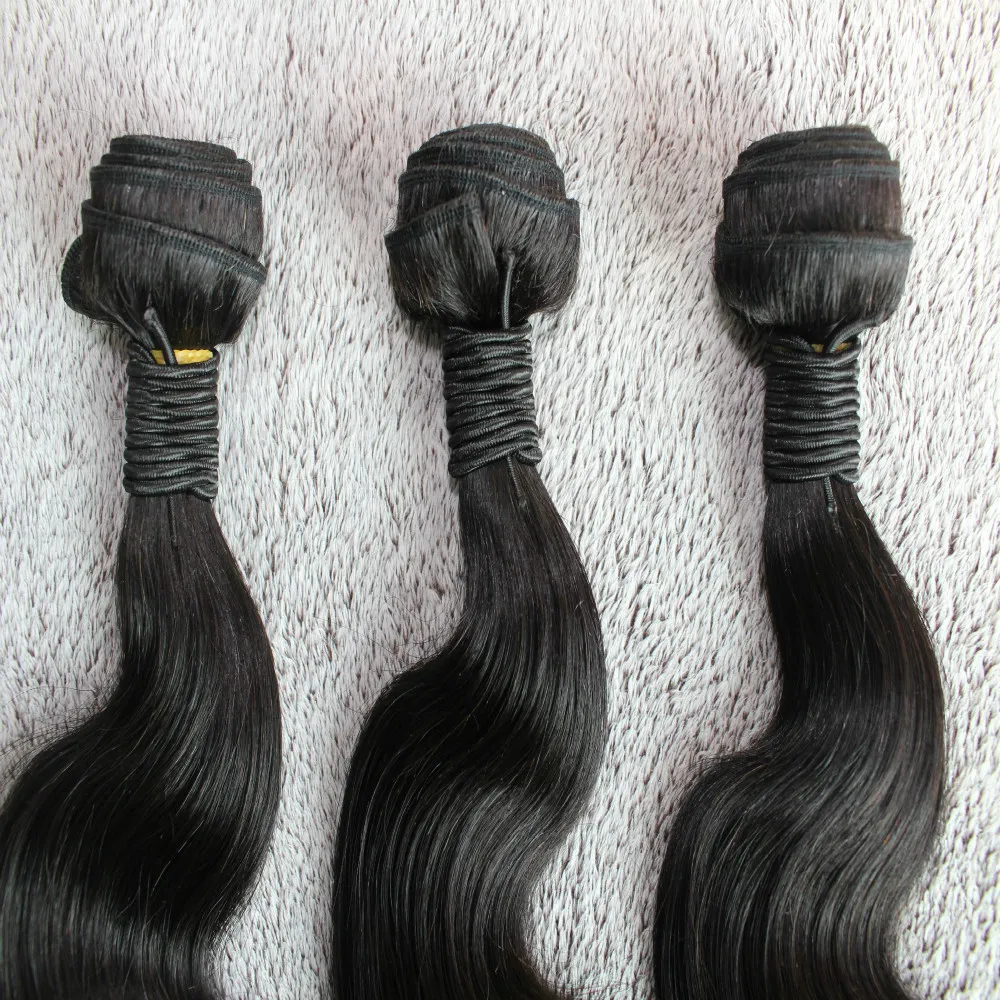 Body Wave 8-30 pollici 3 o 4 pz / lotto brasiliano capelli umani tessuto naturale colore malattia indiano indiano peruviano capelli umani estensione