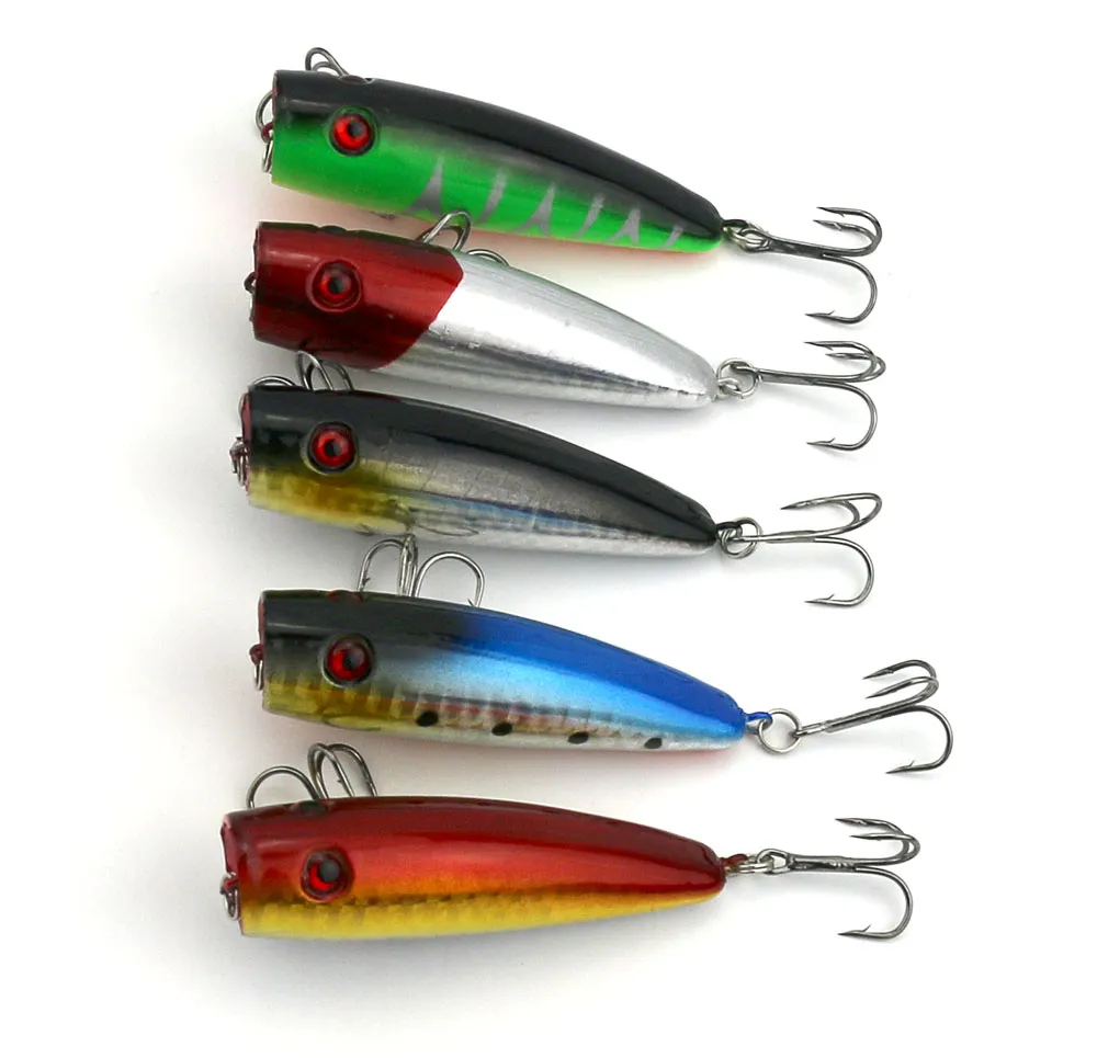 new Mix Fishing Lures Set Minnow Popper Wobbler Hard Swimbait Isca Artificial Bait fishing light Fishing Tackle