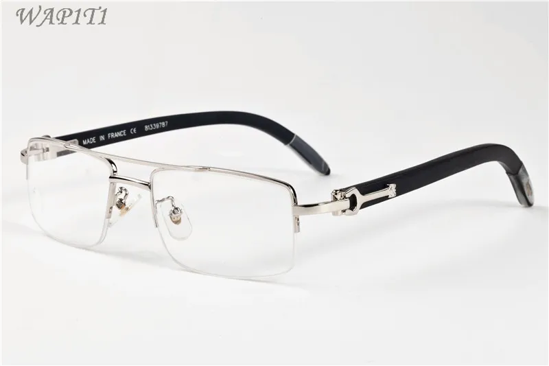 Óculos de chifre de búfalo clássico moda masculina óculos esportivos óculos de madeira de bambu atitude óculos de sol lunettes gafas de sol208b