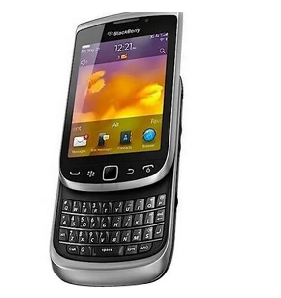 Восстановленное Origignal Blackberry Torch 9810 разблокирована сотовый телефон Qwerty клавиатура 5MP ROM 8GB GPS WIFI 3G