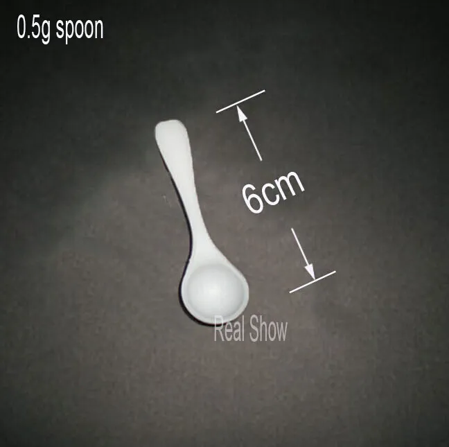 Measuring Tools white or black spoon 0 5g plastic measuring spoons wholesale in china free powder spoons