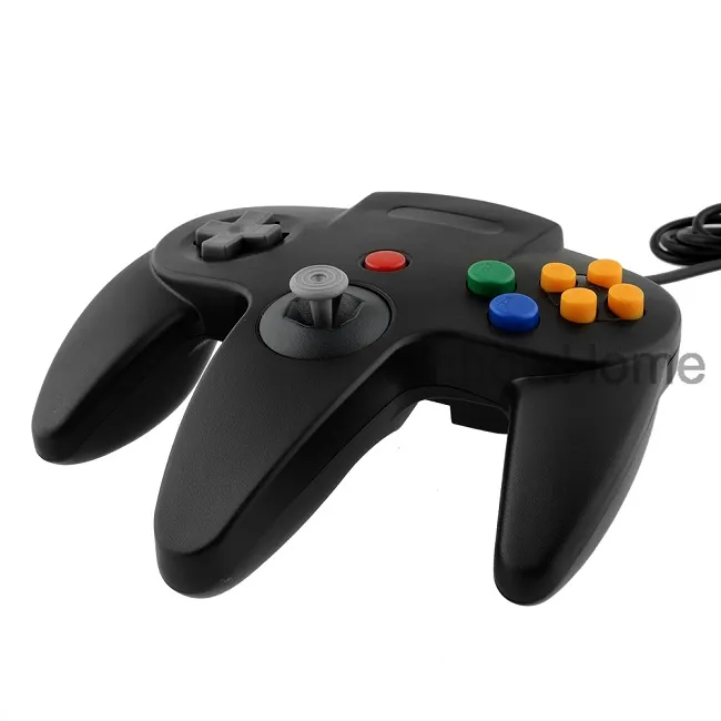 For N64 Classic Retro USB Game Wired Controller Gamepad Windows PC  Computer Laptop Long Handle Gamecube 64 Style