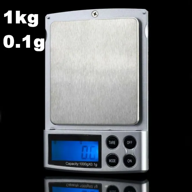 Yüksek kalite 1 kg 1000g 0.1g cep mini taşınabilir dijital diaplay takı ev ağırlık ölçeği LED aydınlatmalı