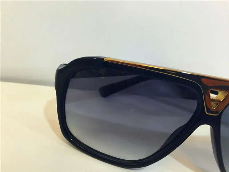 mannen fashion design zonnebril miljonair bewijs brillen retro vintage glanzend goud zomer stijl laser logo Z0350W top quality2493
