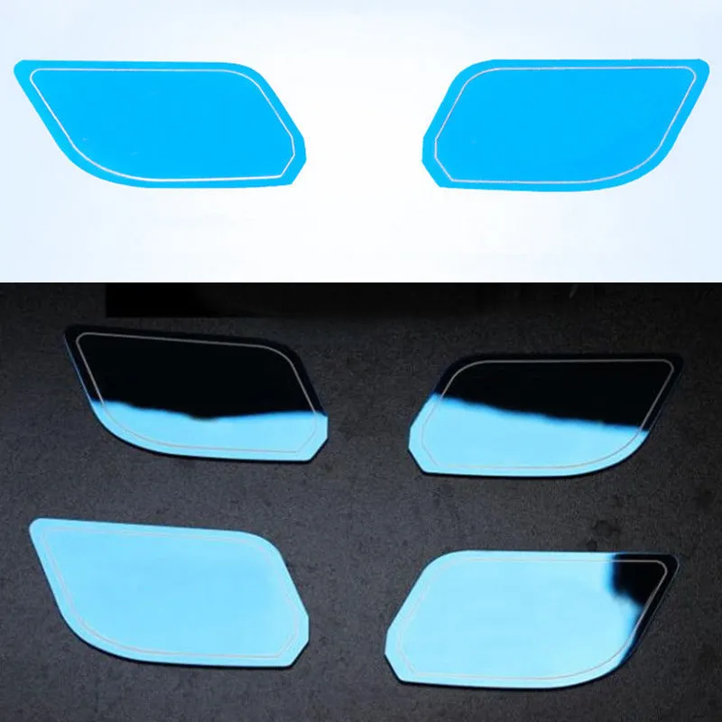 4X For Chevrolet Malibu 2016 Blue Steel Door Inside Door Bowl Trim decoration
