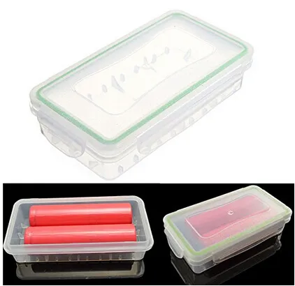 18650 caja de la batería caja impermeable caja de almacenamiento de almacenamiento de protección de plástico translúcido caja para 18650 y 16340 batería libre de DHL