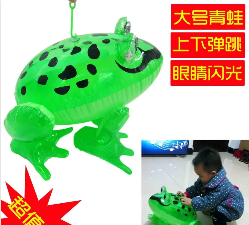 LED надувные дети игрушки надувные животное лягушка на открытом воздухе ребенка плавать игрушка бассейн 28x29x36cm размеры Большие пвх материал детей игрушки бесплатную доставку