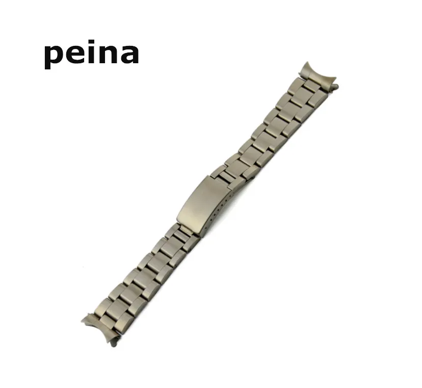 13mm 17mm 20mm masculino feminino relógio relógios cinto nova prata ou ouro extremidade curvada sólida ss pulseira de relógio para rolex watch195k