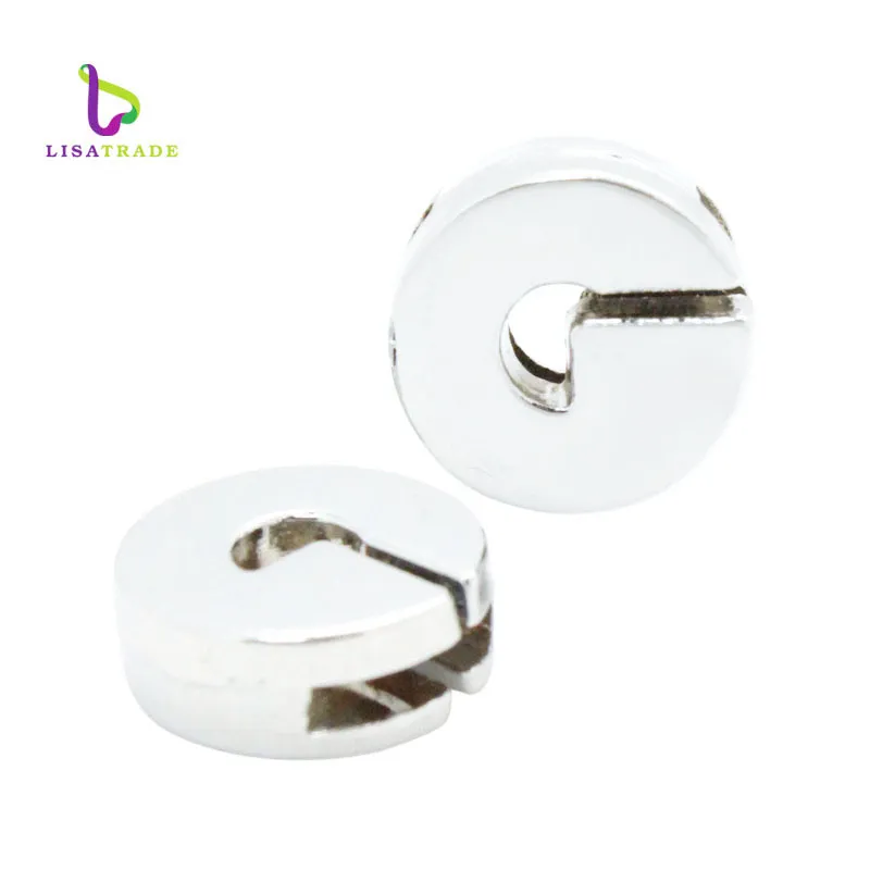 130 Stück 8 mm silberfarbene schlichte Schiebebuchstaben für Armband Alplabet Charms für DIY-Armbandarmband LSSL09277m