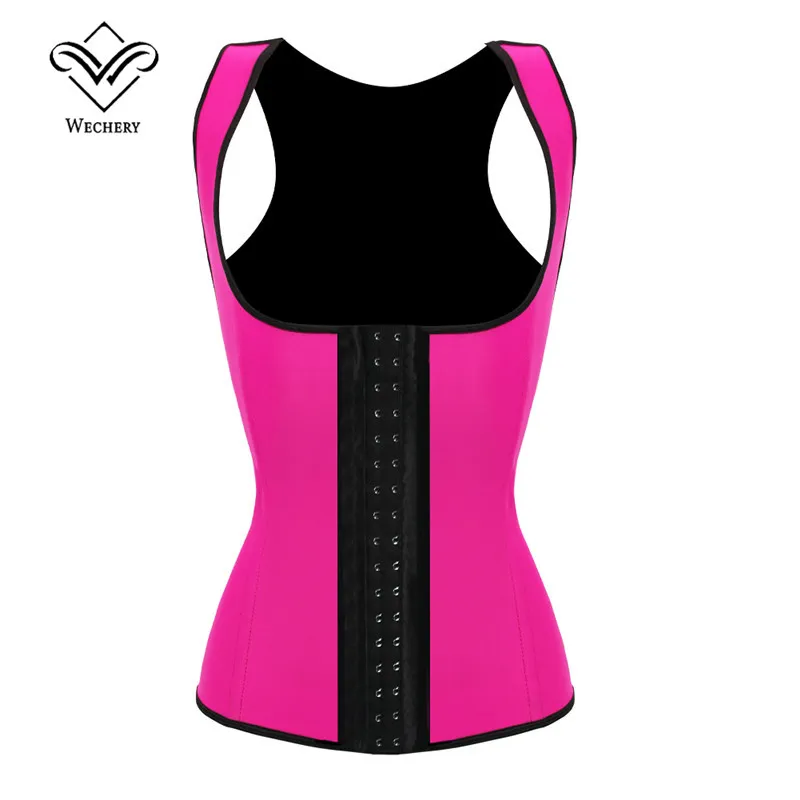 Latex Waist Cincher Corset with Straps Steel Boned Waist Trainer Rubber Corsets Body Shaper Latex Look Bustier Waist Training Vest Plus Size