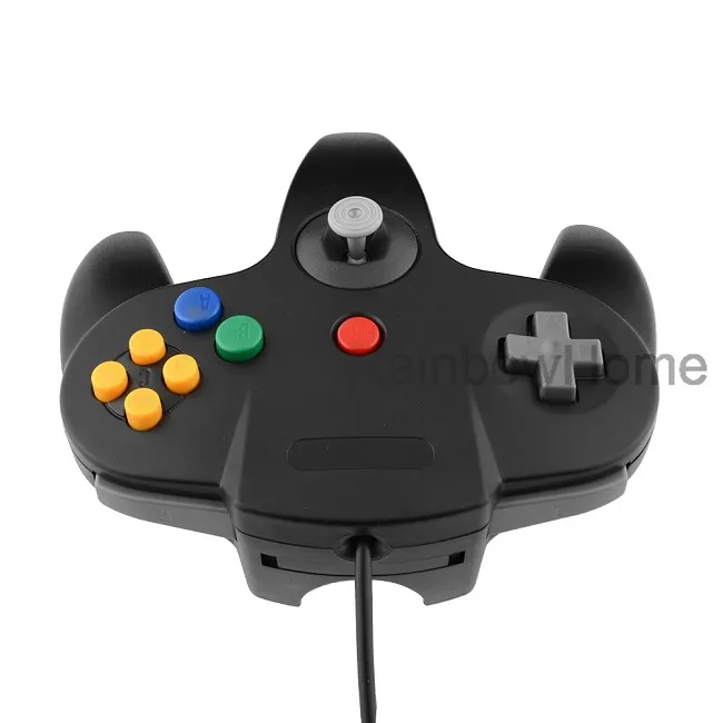 For N64 Classic Retro USB Game Wired Controller Gamepad Windows PC  Computer Laptop Long Handle Gamecube 64 Style