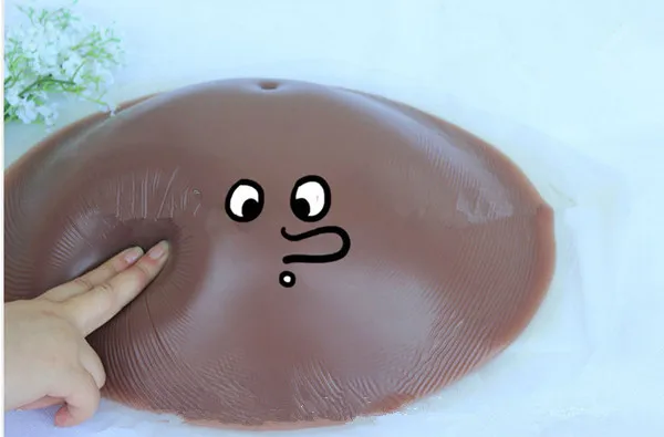 silicone fake belly false pregnant artificial tummy soft comfortable 2000g-4600g/pc brown color for unisex