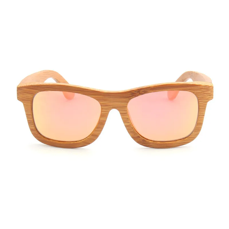 Деревянные ретро -поляризованные солнцезащитные очки ручной работы бамбуковые бокалы моды персонализированные очки для мужчин и женщин целый фильм Co232l