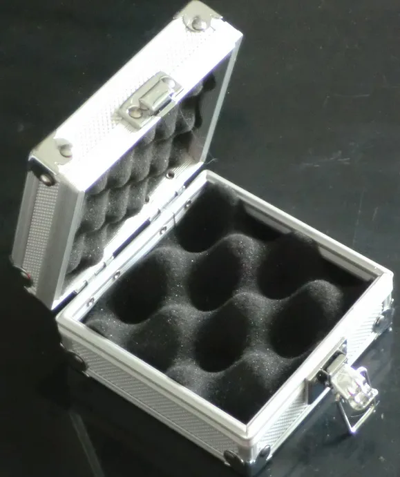 Kit di alluminio di caso argento all'ingrosso della macchina del tatuaggio in lega della scatola di caso il tatuaggio della pistola Macchine rifornimento