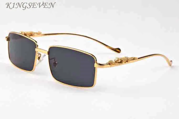 modecykling solglasögon för män kvinnor buffel horn glasögon silver guld leopard ram rimlösa kvinnor solglasögon svart grå brun244b
