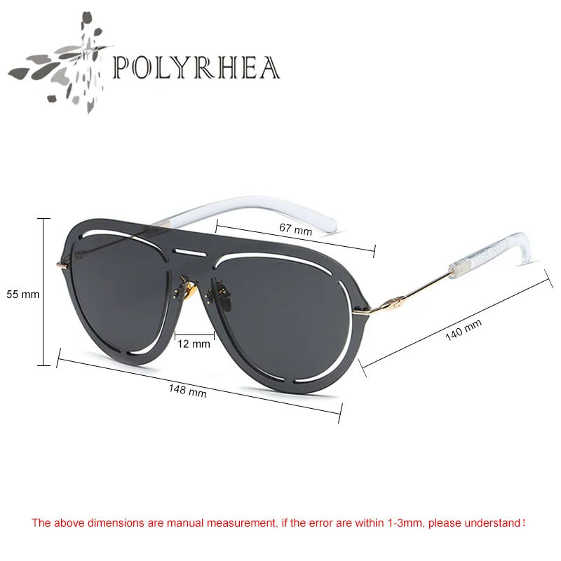 Bezszrażone okulary przeciwsłoneczne Płaskie okulary lustra puste dekoracja designerska łańcuch logo moda przyjęcie letnie styl z box204k