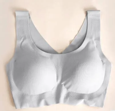 Autumn and winter V version cotton, Japan seamless underwear, one piece female cotton cup, thickened non steel vest, Sleep Bra