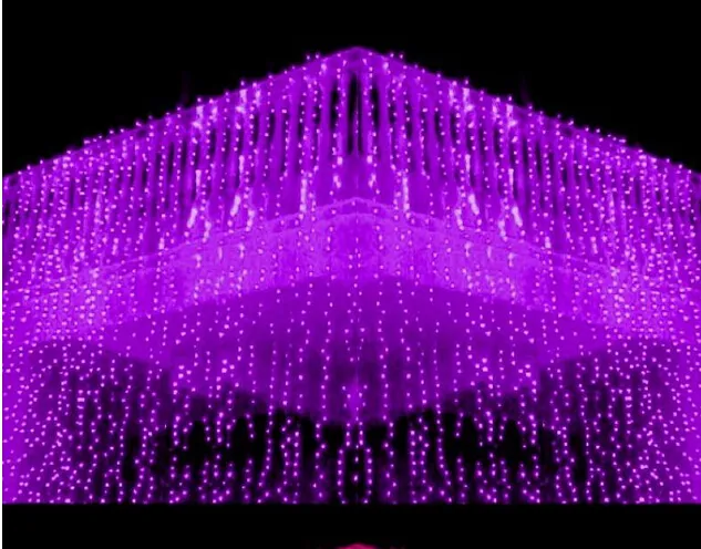 10x1 5M mètre Weding 488LED rideaux lumineux vacances LED noël jardin décoration fête Flash fée rideau chaîne lumière Sh276T