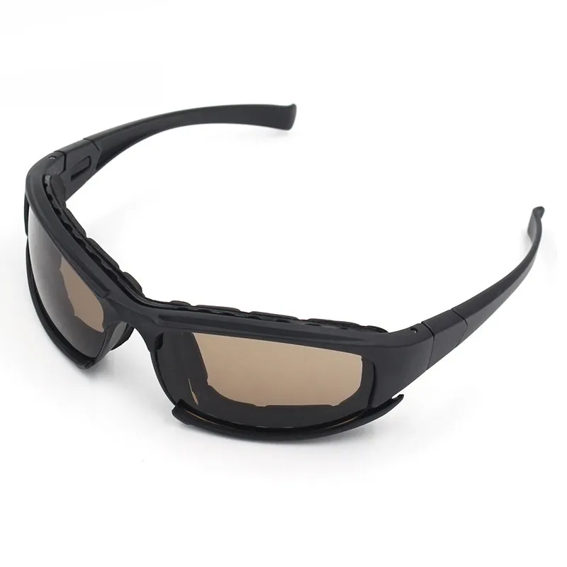 Utomhussportglasögon Jakt Skyddsskydd Utrustning Airsoft-glasögon Cykelsolglasögon C7 Taktiska skjutglasögon NO02-019