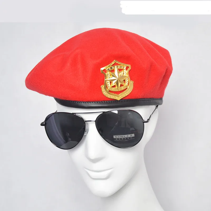Automne Winter Wool Felt Berets for Men Women Fashion Fashion European Army Caps British Style Sailor Hats Security Cap pour unisexe GH-24287O