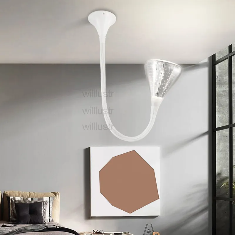 lampada da soffitto a tubo flessibile luce d'accento illuminazione moderna camera da letto sala da pranzo soggiorno toggery couture negozio di abbigliamento ristorante el246N