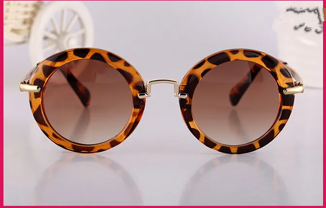 Fashion Round Cute Brand Designer Child Sunglasses Anti-uv Baby Vintage Glasses Girl Cool Eyewear 269z