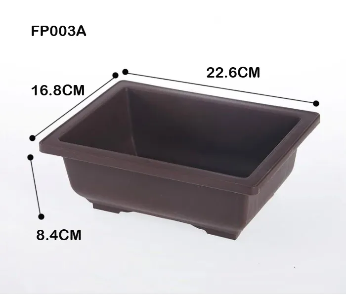 Hot Sale RetroStyle Plastic Bonsai Pot Balcony Square Flower Planter Nursery Pots Basin Maceta Cuadrada Wholesale