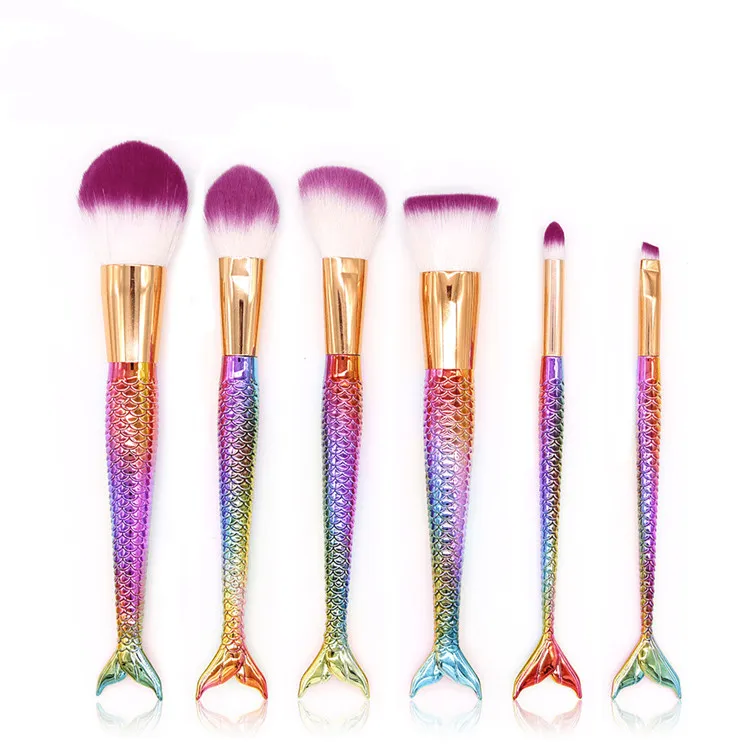 New Hot Mermaid Makeup Brushes /Makeup Brushes Tech Professional Beauty Cosmetics Brushes Sets DHL Shipping