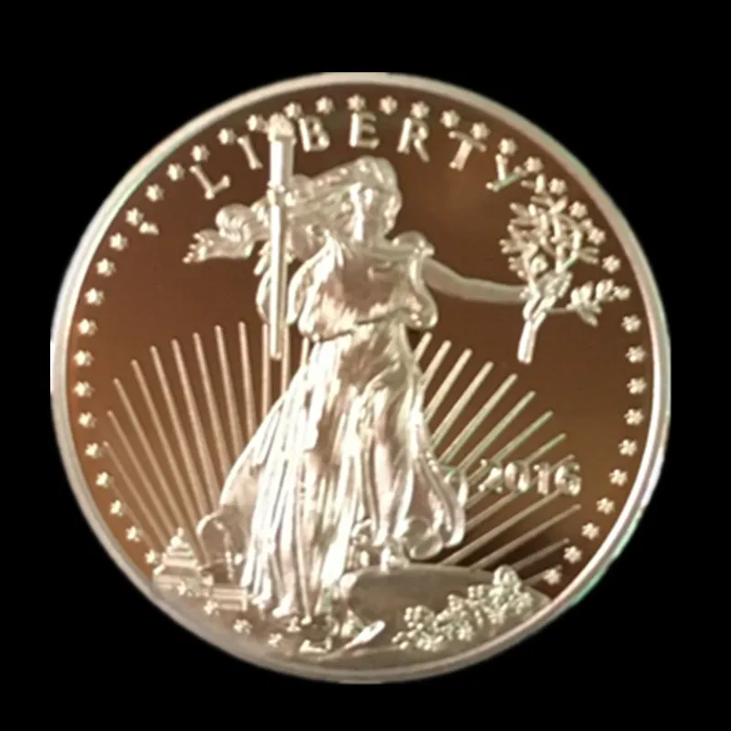 4 st icke-magnetisk frihetsörn 2011 2012 märke guldpläterad 32 6 mm amerikansk staty droppe acceptabla mynt