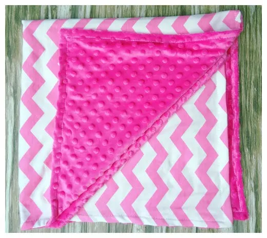 8 Farben-Punkt-Chevron-Baumwolle SwaddleMe Baby-Minky Wrap Decke Swaddling neugeborenes Kind Swaddle Handtuch Famous Multifunktionale