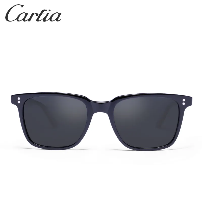 Carfia Newest 5354L mens sunglasses Rectangle Driving Polarized sun glasses sunglasses for men 53mm with original box264x