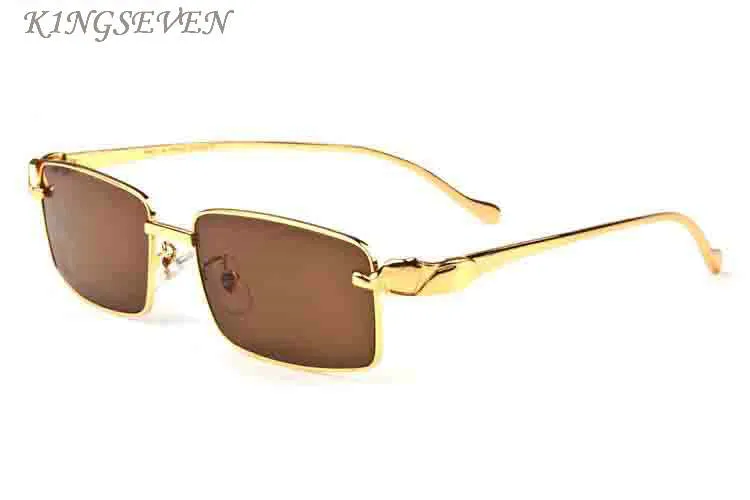 modecykling solglasögon för män kvinnor buffel horn glasögon silver guld leopard ram rimlösa kvinnor solglasögon svart grå brun289