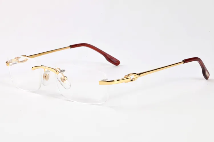 retro sports sunglasses for women fashion buffalo horn glasses almond series rectangular transparent lens silver gold sun glasses