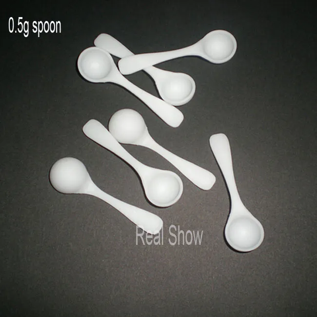 Measuring Tools white or black spoon 0 5g plastic measuring spoons wholesale in china free powder spoons