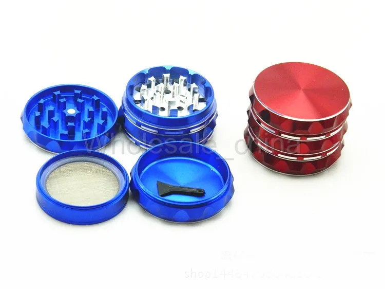 Polygon Buckle Grinders Aluminium Alloy 63mm Metal smoking Grinder 4 layers Mix Colors Herb Crushers Free Ship