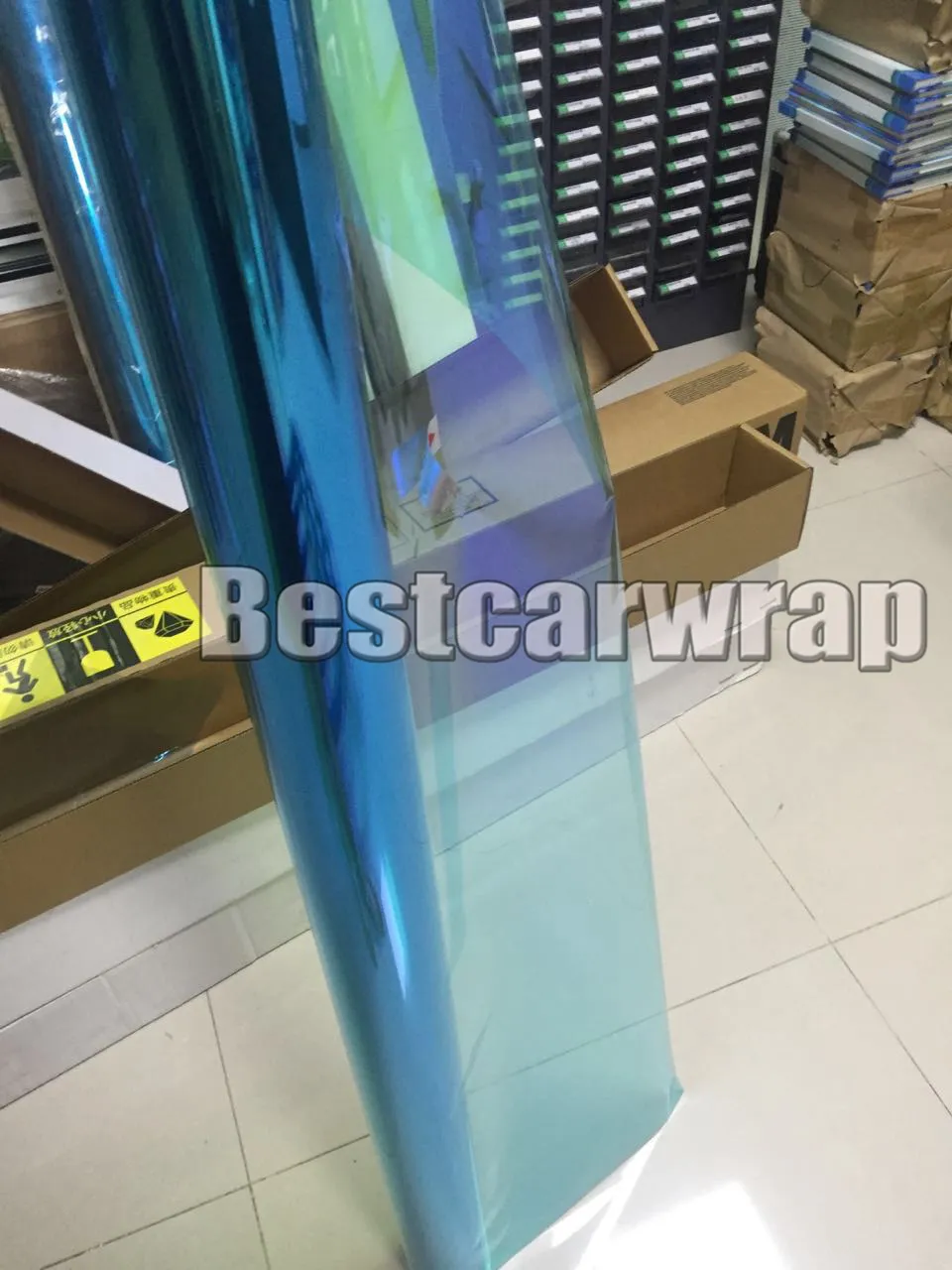 Blue High-performance Chameleon Window Tint Film Car Film PET Window Tints For Auto Window Graphics VLT 60% SIZE 1.52X30M