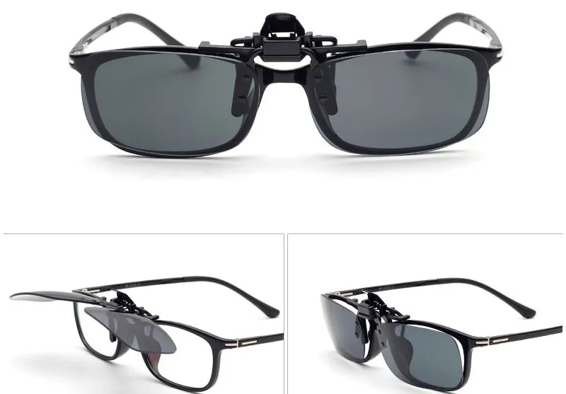 Fashion sunglasses Clip Unisex Ultra-light Lens On Sunglasses UV400 Driving goggles With packaging Free DHL FedEx