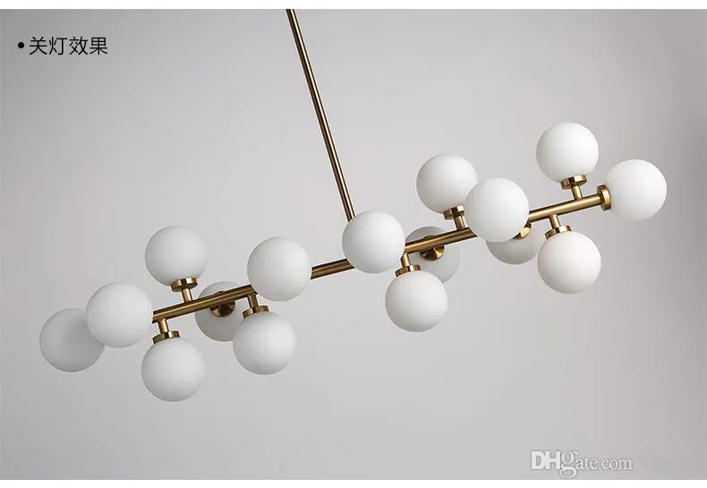 Modo suspension luminaire lustre en verre lampe 16 têtes éclairage intérieur pour salon salle à manger G4 Base2783