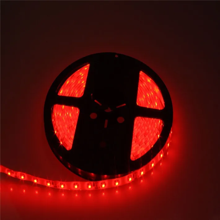 LED Strips 5M Set 3528SMD 60led LED Strip Light Waterproof 24Keys IR Remote Controller Power supply Adapter White/Red/RGB LED strips light