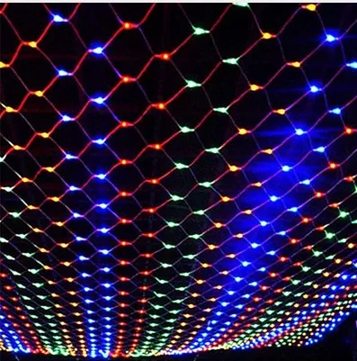 3M X2M 210 LEDフェアリーストリングクリスマスツリーメッシュカーテン天井窓壁ネットライトフェスティバルクリスマスホリデーデコレーションAC110294E