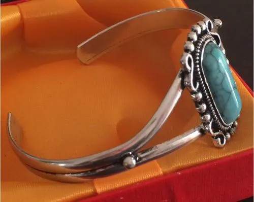 Victoria wieck Luxe Vrouwen Sieraden 925 Zilver Gevuld Verstelbare opening Turquoise bella's Armbanden voor liefde gift306Q