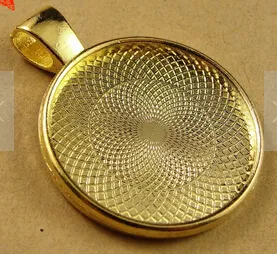 Whole-25 mm srebrny naszyjnik wisiorek Ustawienie kaboszonowej taca bazowa BEZPLAK