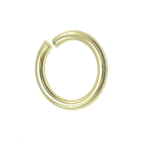 100 pz / lotto argento sterling 925 placcato oro anello di salto aperto anelli spaccati accessorio gioielli artigianali fai da te W5009 260f