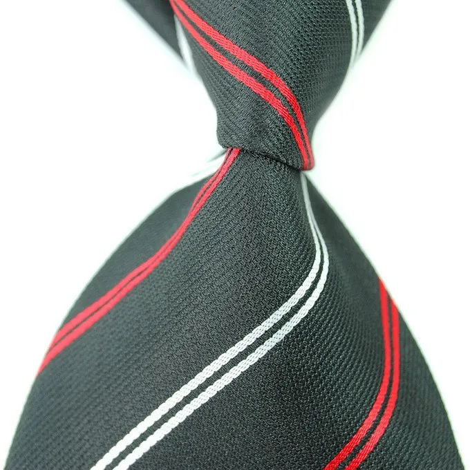 8 stylów Nowe klasyczne pasiaste mężczyźni fioletowe krawaty Jacquard 100% jedwabny niebieski i biały krawat męski Formalne krawaty biznesowe F235T