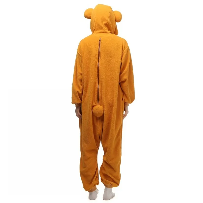 Bien fait 2016 nouveau polaire Rilakkuma ours Kigu pyjamas Anime Cosplay Costume unisexe adulte Onesie vêtements de nuit dessin animé ours combinaison Fr271j