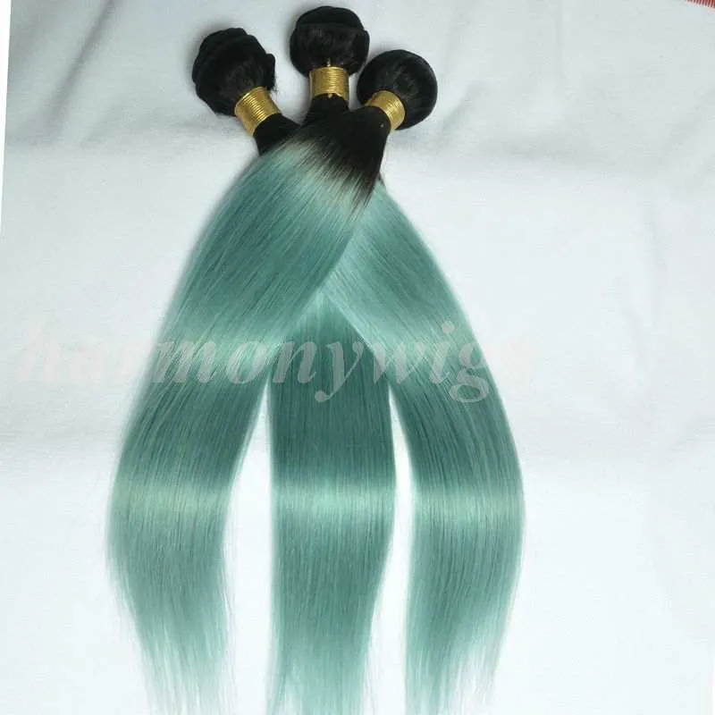 Ombre Human Hair Weaves Virgin Brazilian Hair Bundles Wefts Two Tone Peruvian Indian Malaysian Mongolian Mink Virgin Human Hair Extensions