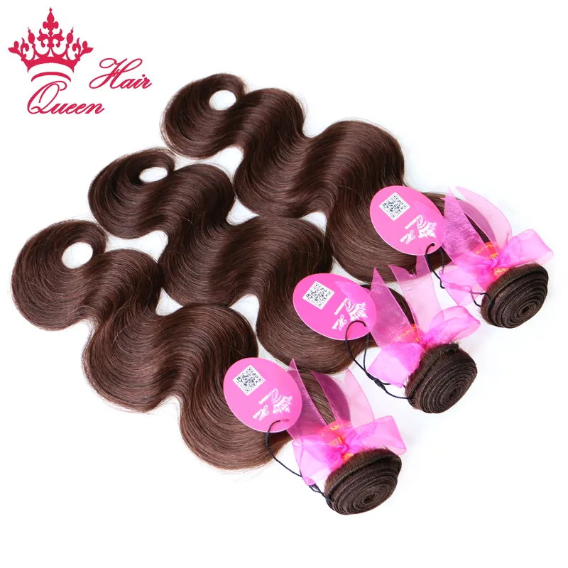 #Natural Brown Brazilian Body Wave 100% Human Hair Extensions in stock Queen Hair Products