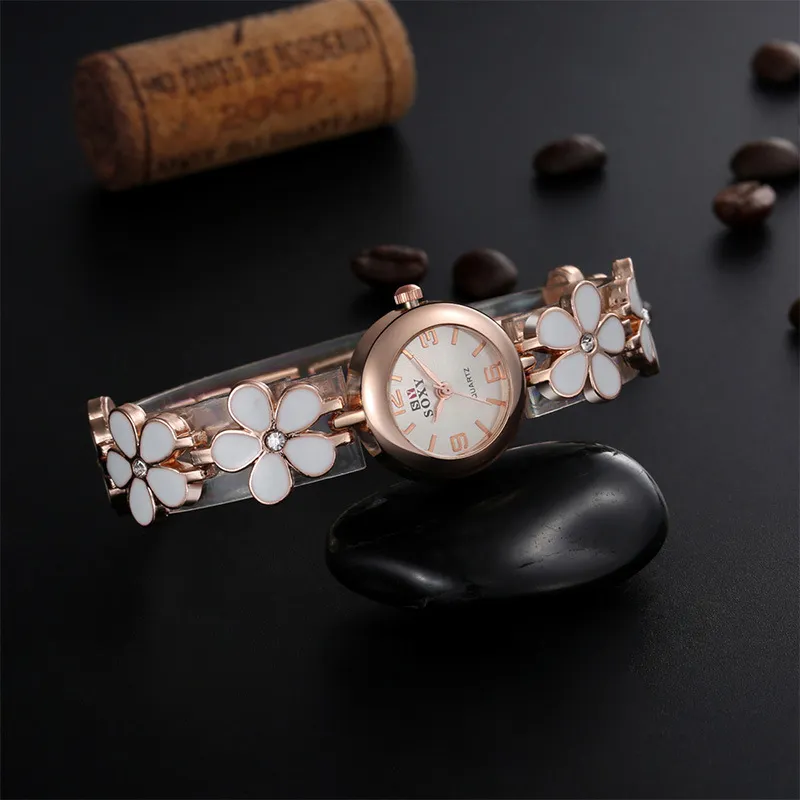 Fine Nouveau Style Dames bracelet montres modèles féminins fleurs bracelet en céramique montre femmes Fille Montre-Bracelet 2 pièce / 